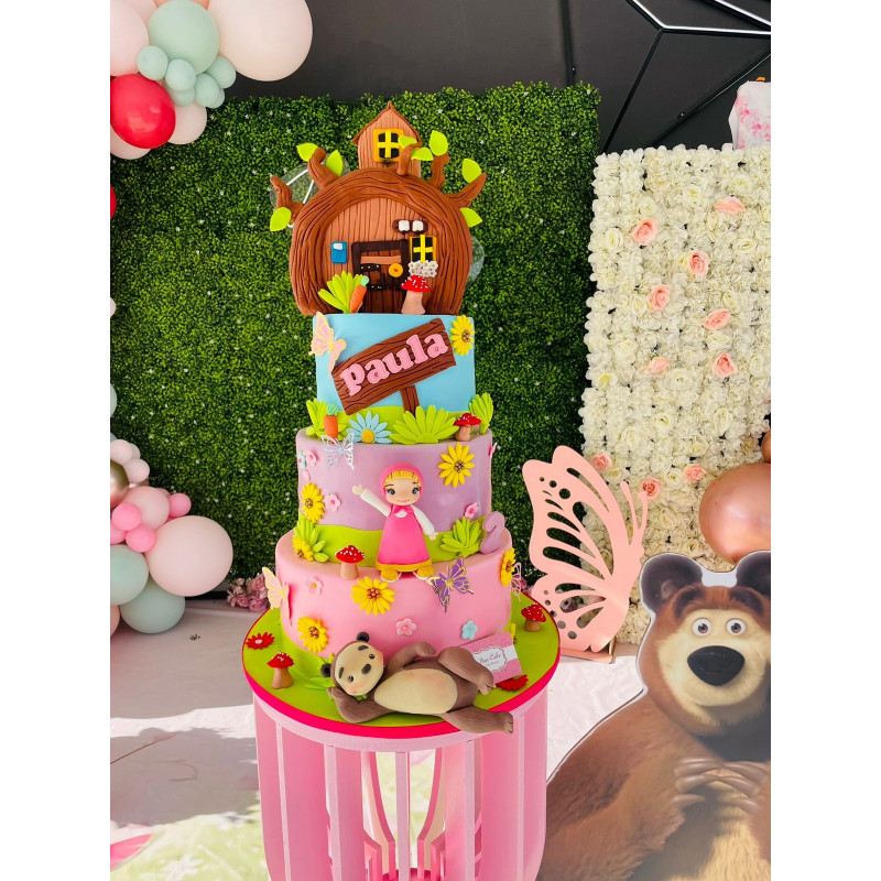 Pastel Infantil 4718 Macha y el Oso